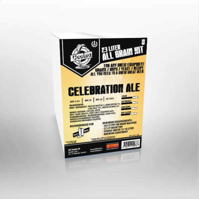 Coobra All Grain Kit Celebration Ale 23 liter Humle og Malt